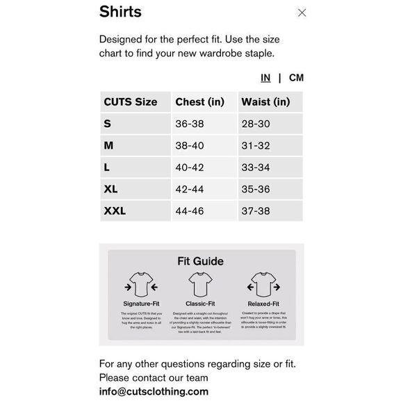 Cuts Clothing TShirt Men's XL Long Sleeve Curve-Hem Crew Neck Coral NWOT - Picture 6 of 6